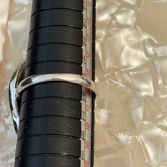 Sterling Silver Turquoise and Red Stone Vintage Ring size 7.5 - Picture 5 of 5